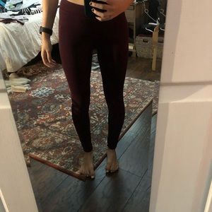 Aerie Burgundy Leggings